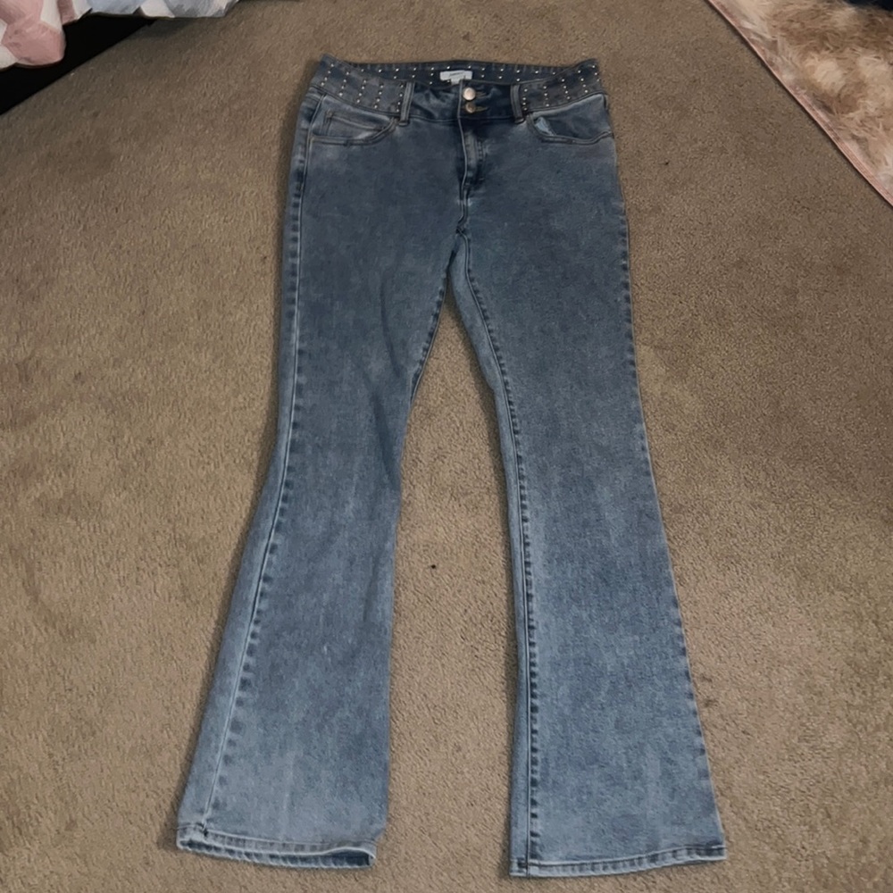 Flare low rise "y2k" style jeans